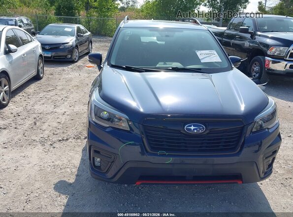 JF2SKARC2MH550265 2021 SUBARU FORESTER Blue ხელსაწყოთა პანელის ხედი