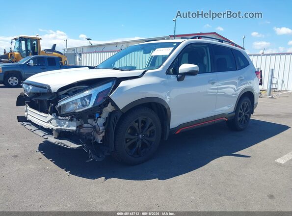 JF2SKARC5LH598499 2020 SUBARU FORESTER White Передня ліва чверть