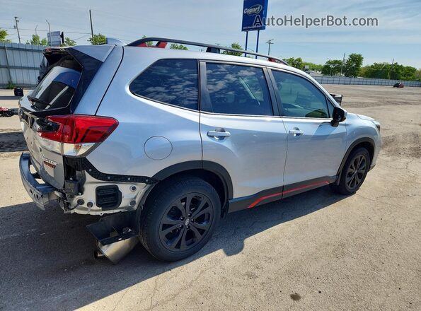 JF2SKARC6MH593099 2021 SUBARU FORESTER Silver Rear right