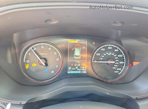 JF2SKARC6MH593099 2021 SUBARU FORESTER Silver Instrument cluster view