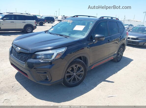 JF2SKARC9MH453483 2021 SUBARU FORESTER Black Front left
