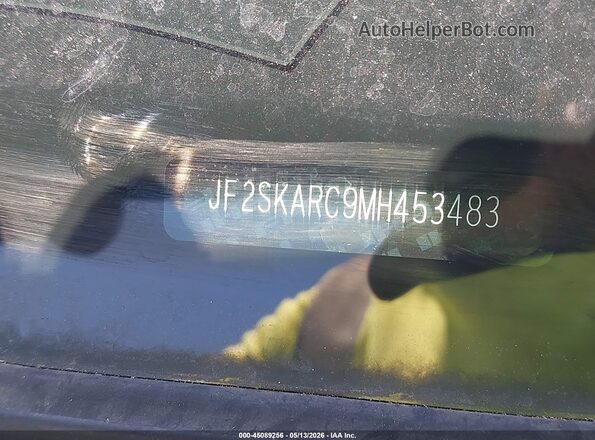 JF2SKARC9MH453483 2021 SUBARU FORESTER Black Engine compartment view