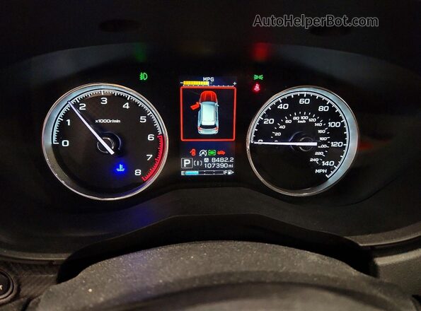 JF2SKAXC0LH443877 2020 SUBARU FORESTER Green Widok zestawu wskaźników