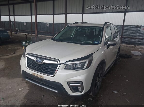 JF2SKAXC8MH462940 2021 SUBARU FORESTER White წინა მარცხენა ხედი სამი მეოთხედიდან