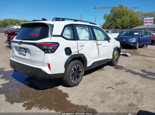 JF2SLDAC0SH402302 2025 SUBARU FORESTER White Задня права чверть