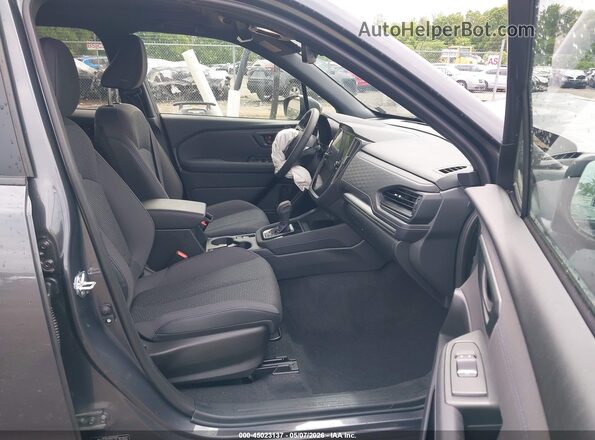 JF2SLDDC8SH613369 2025 SUBARU FORESTER Gray Вид салону спереду