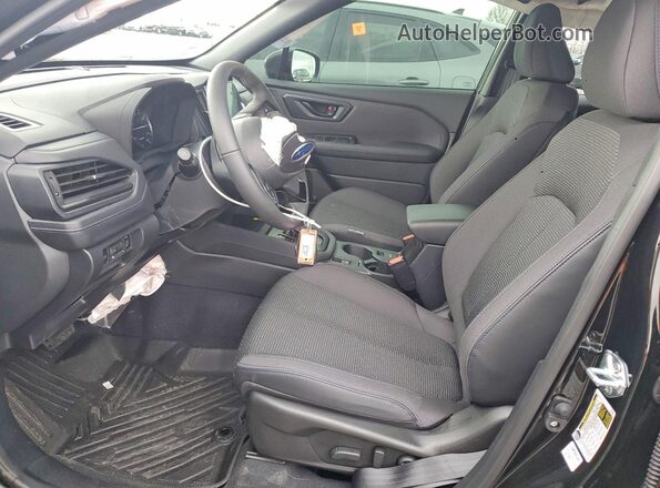 JF2SLDDC9SH598249 2025 SUBARU FORESTER Black Widok wnętrza z przodu
