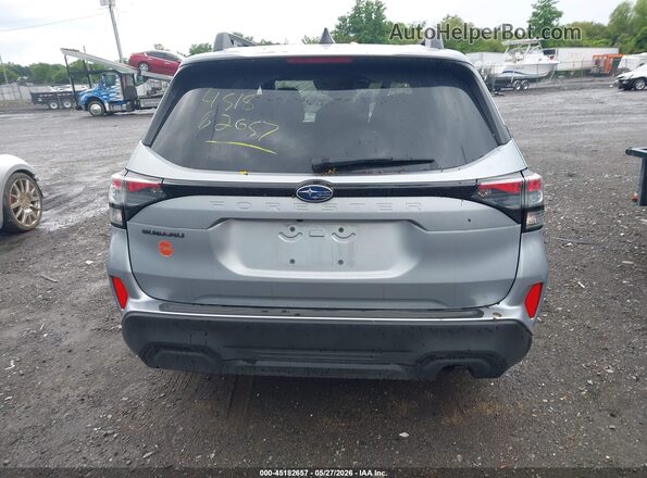 JF2SLDDCXSH532342 2025 SUBARU FORESTER Silver 