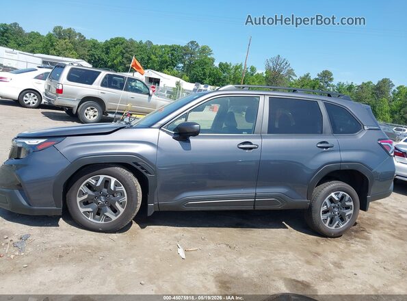 JF2SLDDCXSH547892 2025 SUBARU FORESTER Gray უკანა სალონის ხედი