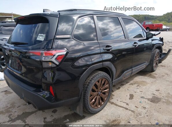 JF2SLDHC4SH501176 2025 SUBARU FORESTER Black უკანა მარჯვენა