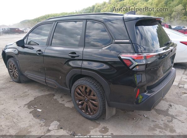 JF2SLDHC4SH501176 2025 SUBARU FORESTER Black უკანა მარცხენა