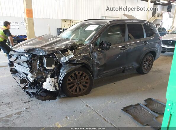 JF2SLDHC6SH498345 2025 SUBARU FORESTER Gray Առջևի ձախ երեք քառորդ տեսարան