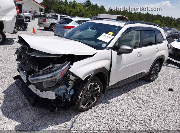JF2SLDRC1SH419727 2025 SUBARU FORESTER White წინა მარცხენა ხედი სამი მეოთხედიდან