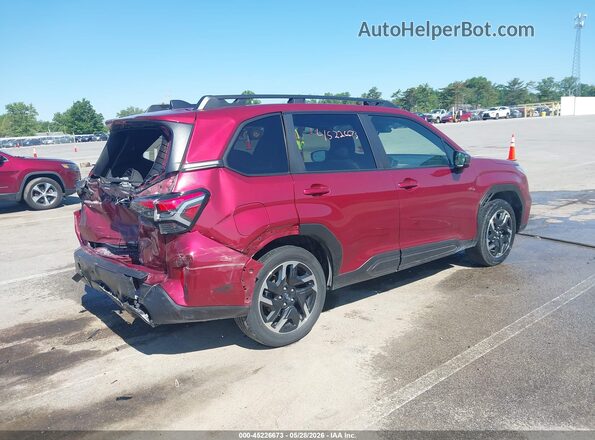 JF2SLDRC5SH460586 2025 SUBARU FORESTER Red უკანა მარჯვენა