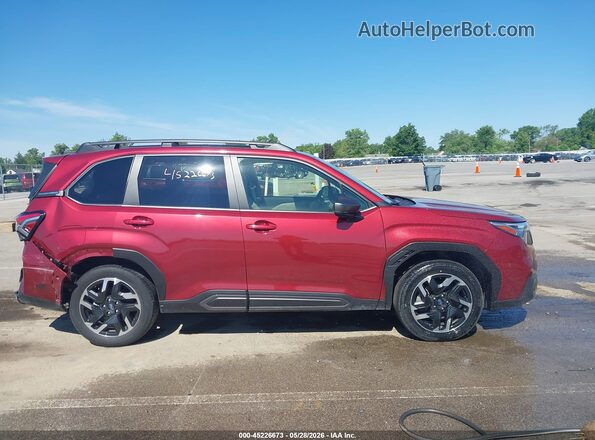 JF2SLDRC5SH460586 2025 SUBARU FORESTER Red უკანა სალონის ხედი