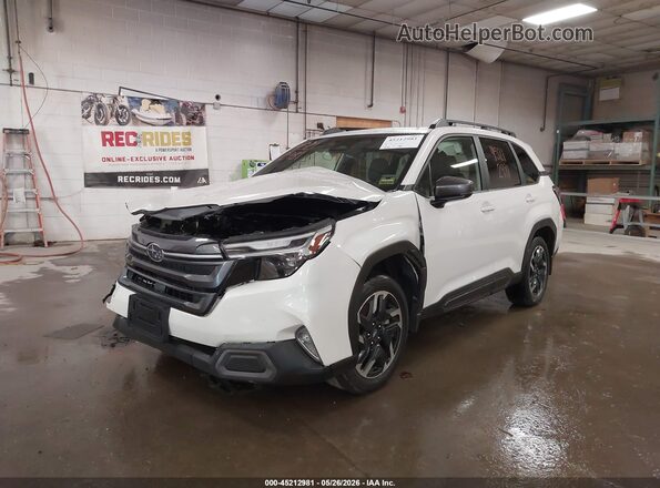 JF2SLDRC6SH617638 2025 SUBARU FORESTER Белый Передняя левая четверть