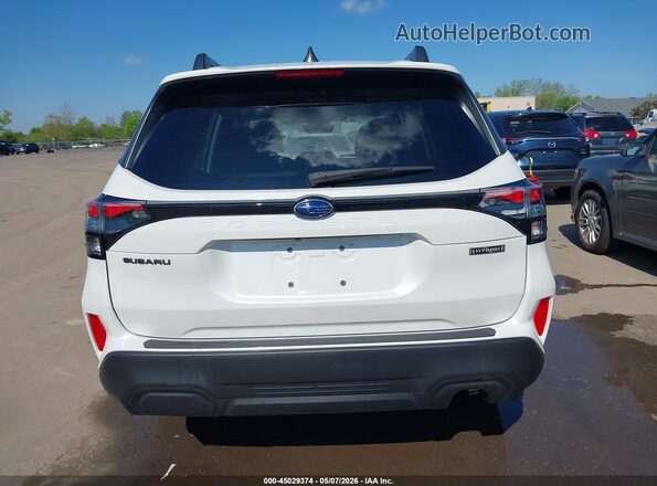 JF2SLSED5SH405168 2025 SUBARU FORESTER White 