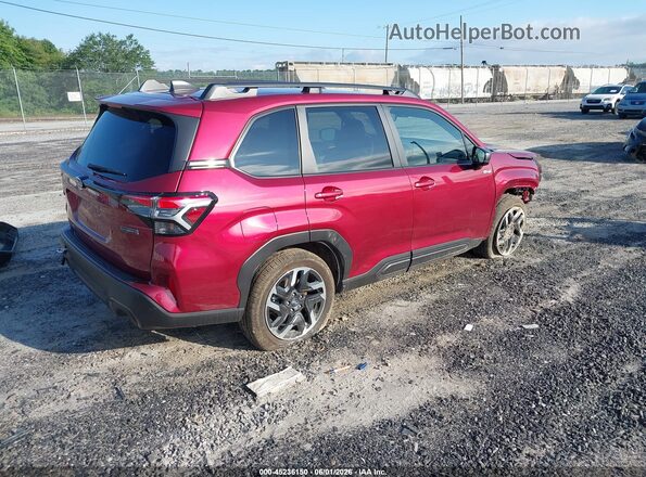 JF2SLSRD6SH434737 2025 SUBARU FORESTER Burgundy Rear right