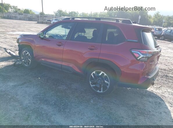 JF2SLSRD6SH434737 2025 SUBARU FORESTER Burgundy Rear left