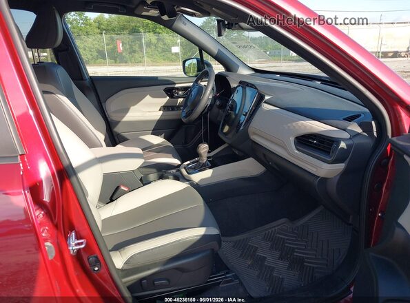 JF2SLSRD6SH434737 2025 SUBARU FORESTER Burgundy Front interior view