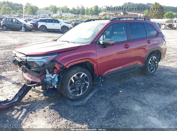 JF2SLSRD6SH434737 2025 SUBARU FORESTER Burgundy Front left