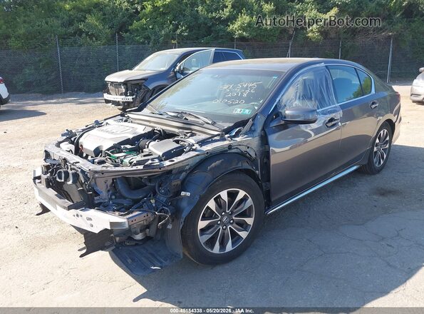 JH4KC1F53JC000520 2018 ACURA RLX Серый Передняя левая четверть