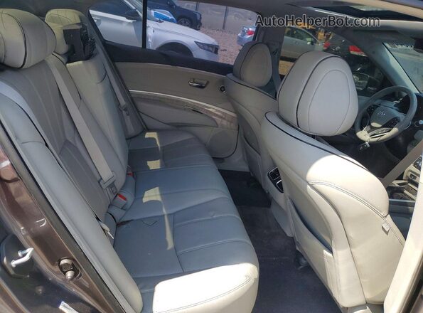 JH4KC1F57JC001458 2018 ACURA RLX Gray Vista de los asientos traseros