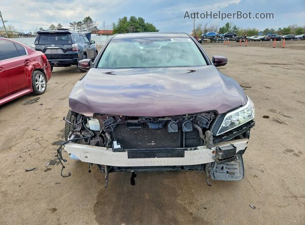 JH4KC2F91HC000020 2017 ACURA RLX Maroon Front view