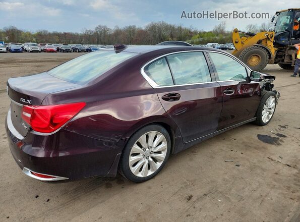 JH4KC2F91HC000020 2017 ACURA RLX Maroon Rear right