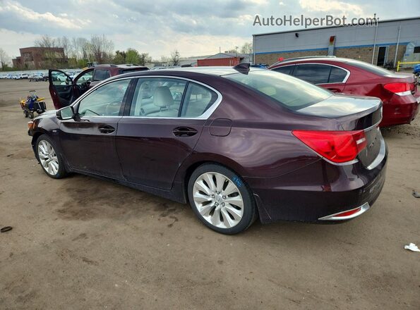 JH4KC2F91HC000020 2017 ACURA RLX Maroon Rear left