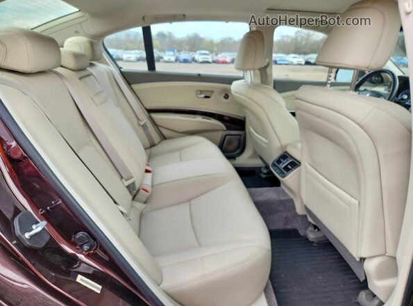 JH4KC2F91HC000020 2017 ACURA RLX Maroon Rear seats view