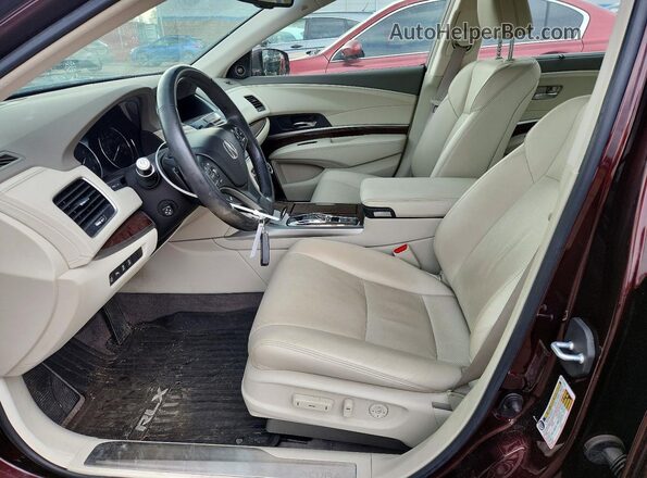 JH4KC2F91HC000020 2017 ACURA RLX Maroon Front interior view