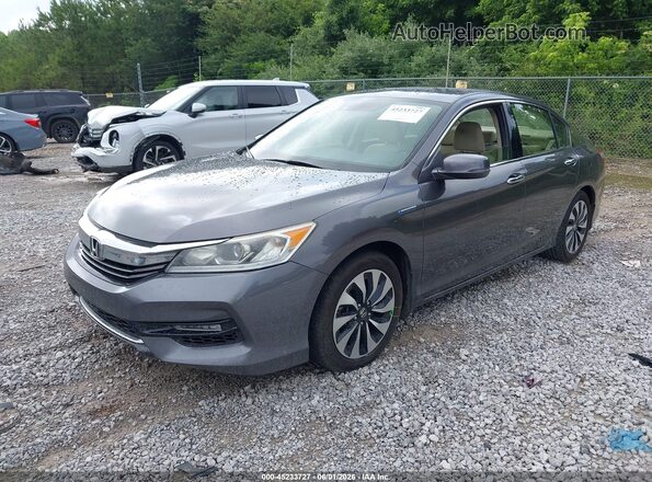 JHMCR6F38HC016284 2017 HONDA ACCORD Gray Առջևի ձախ երեք քառորդ տեսարան