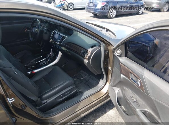JHMCR6F50HC022906 2017 HONDA ACCORD Gray წინა სალონის ხედი