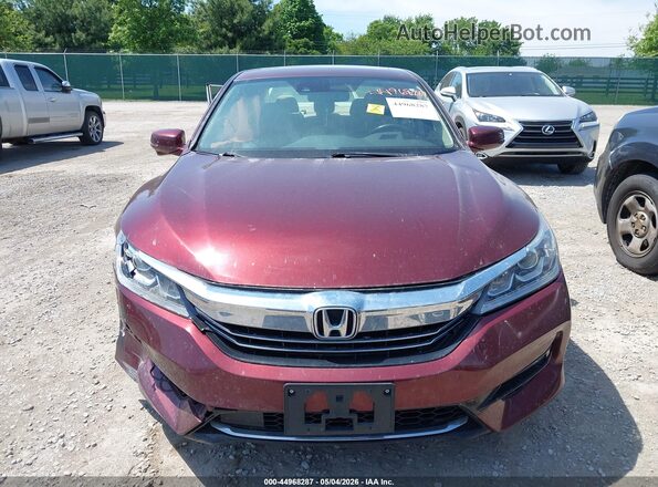 JHMCR6F55HC028572 2017 HONDA ACCORD Maroon ხელსაწყოთა პანელის ხედი