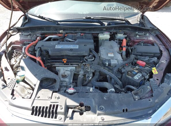 JHMCR6F55HC028572 2017 HONDA ACCORD Maroon უკანა ხედი