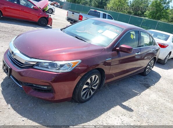 JHMCR6F55HC028572 2017 HONDA ACCORD Maroon წინა მარცხენა ხედი სამი მეოთხედიდან