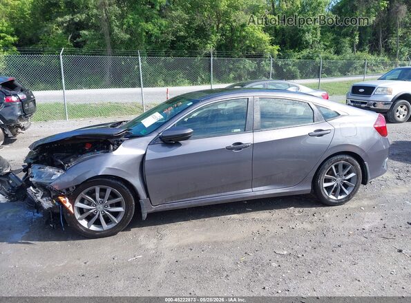 JHMFC1F30KX011470 2019 HONDA CIVIC Gray 360 interior view