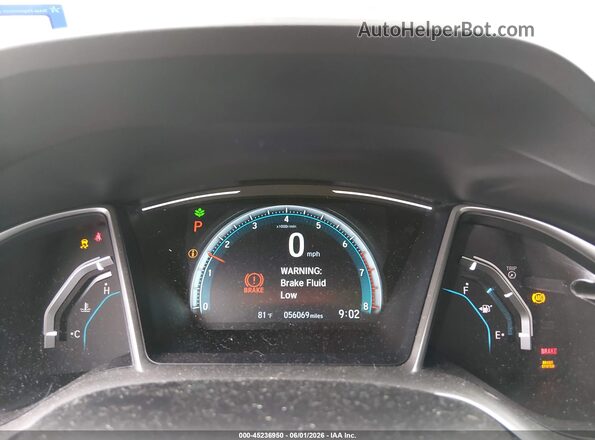 JHMFC1F31JX018345 2018 HONDA CIVIC Серый Вид задних сидений