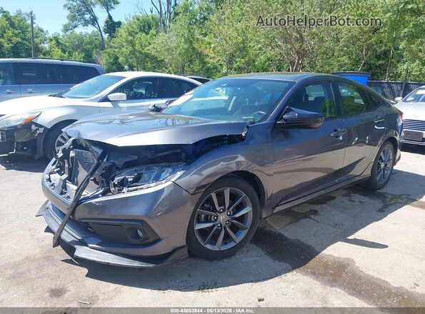 JHMFC1F31KX001613 2019 HONDA CIVIC Black Przód lewy