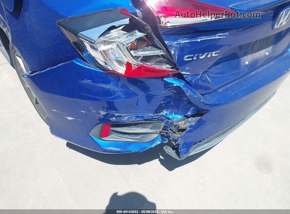 JHMFC1F33KX001483 2019 HONDA CIVIC Blue 