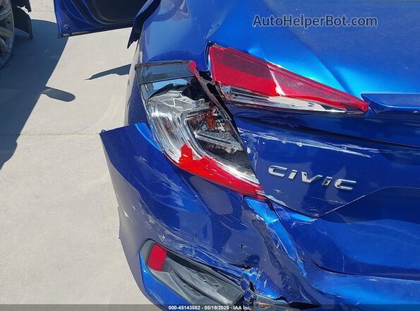 JHMFC1F33KX001483 2019 HONDA CIVIC Blue 