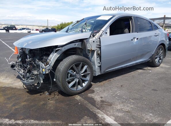JHMFC1F33KX009695 2019 HONDA CIVIC Silver Front left