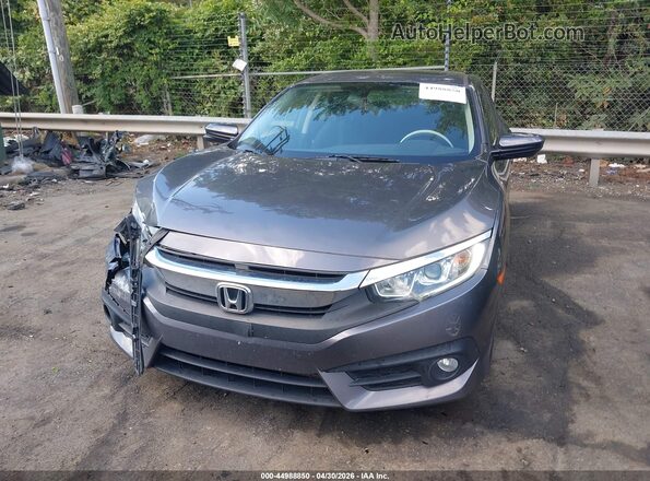JHMFC1F34JX007064 2018 HONDA CIVIC Gray Вид щитка приладів