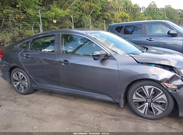 JHMFC1F34JX007064 2018 HONDA CIVIC Gray Вид задньої частини салону