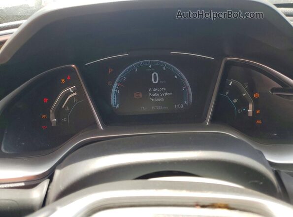 JHMFC1F35JX041756 2018 HONDA CIVIC White Instrument cluster view
