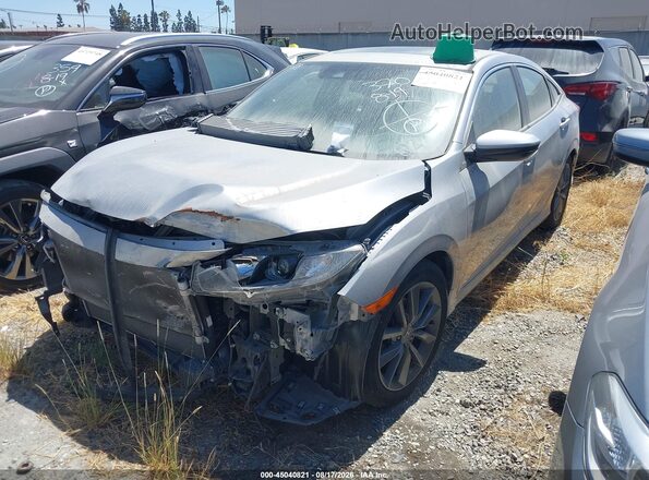 JHMFC1F38KX002466 2019 HONDA CIVIC Gray Vista tres cuartos delantera izquierda