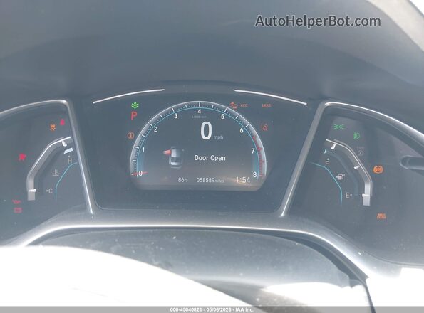 JHMFC1F38KX002466 2019 HONDA CIVIC Gray Vista de los asientos traseros