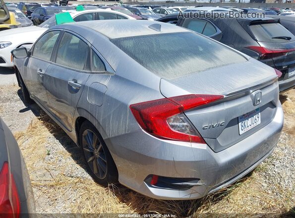 JHMFC1F38KX002466 2019 HONDA CIVIC Gray Trasero izquierdo