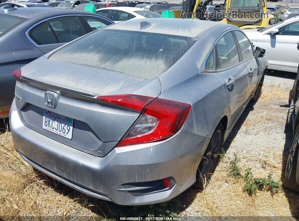 JHMFC1F38KX002466 2019 HONDA CIVIC Gray Trasero derecho